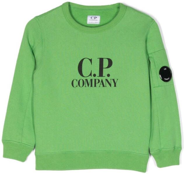 C.P. Company Kids Sweater met logoprint Groen