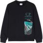 C.P. Company Kids Sweater met print Blauw - Thumbnail 1