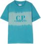 C.P. Company Kids T-shirt met logoprint Blauw - Thumbnail 1