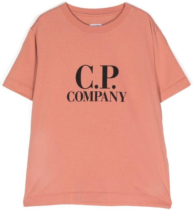 C.P. Company Kids T-shirt met logoprint Roze
