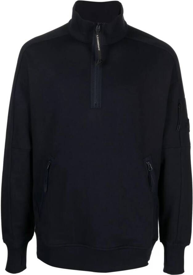 C.P. Company Trui met lensdetail Blauw