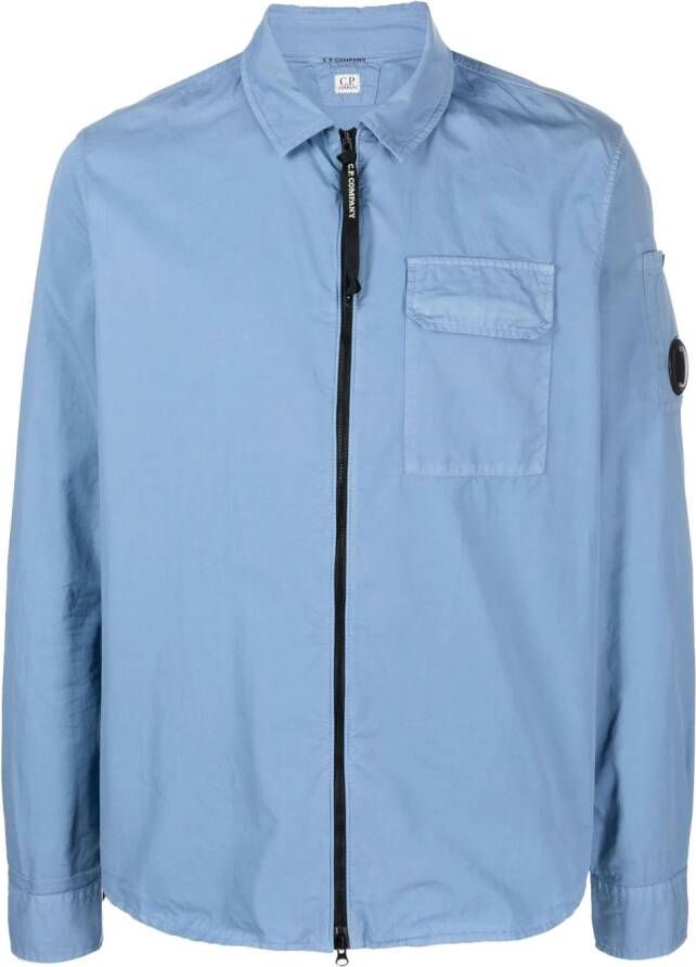 C.P. Company Overhemd met lensdetail Blauw