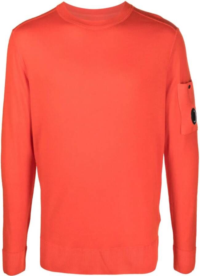 C.P. Company Sweater met lensdetail Oranje