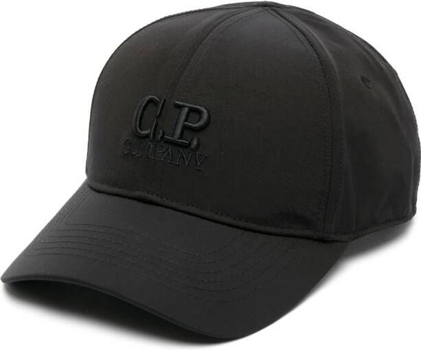 C.P. Company Pet met geborduurd logo Zwart
