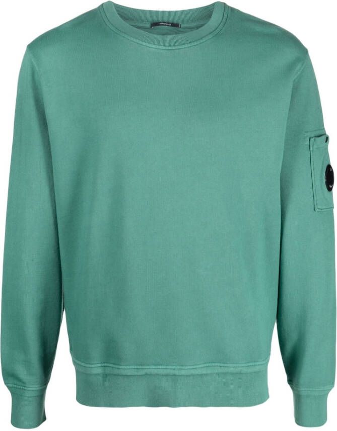 C.P. Company Sweater met logopatch Groen