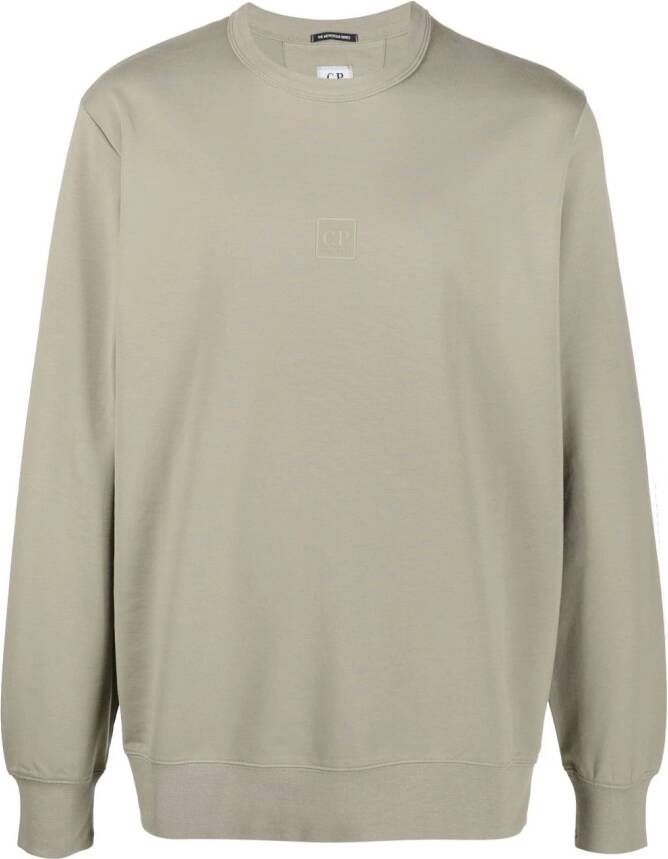 C.P. Company Sweater met logopatch Groen