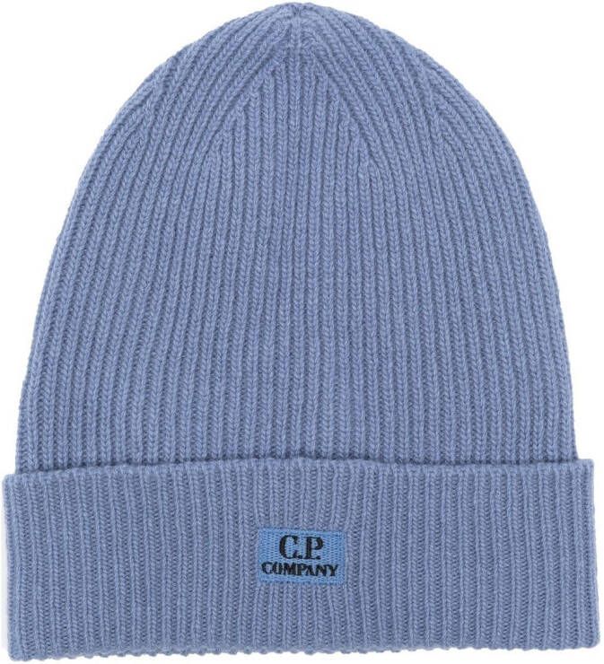 C.P. Company Muts met logopatch Blauw