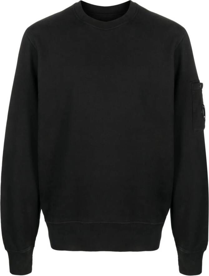 C.P. Company Sweater met logoplakkaat Zwart