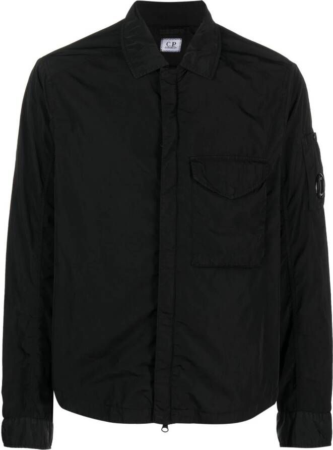 C.P. Company Shirtjack met logoplakkaat Zwart