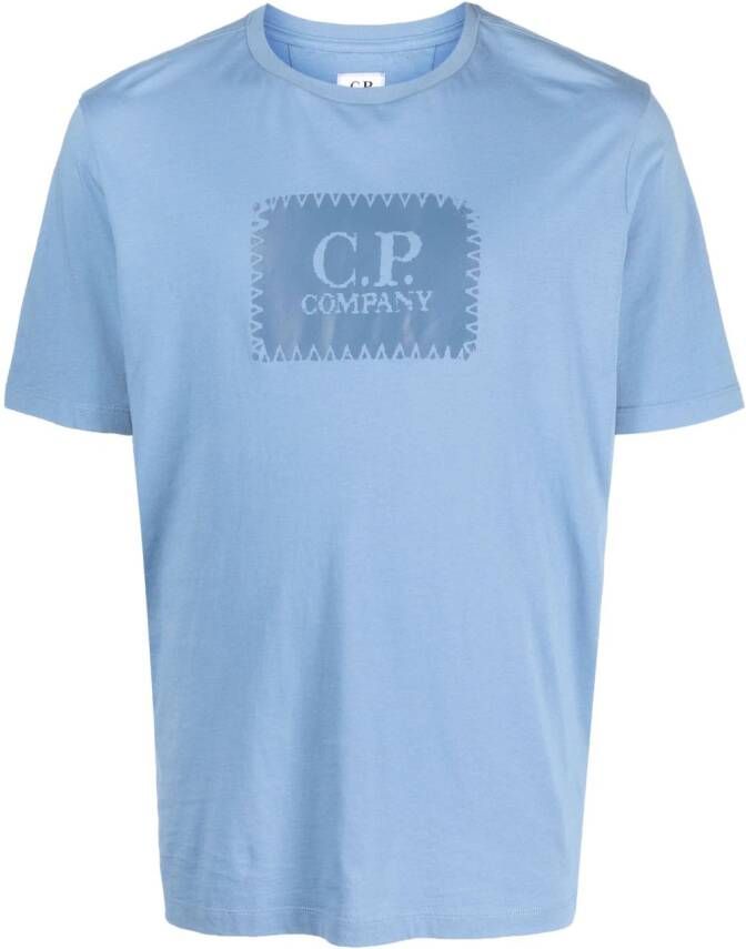 C.P. Company T-shirt met logoprint Blauw
