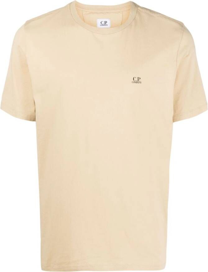 C.P. Company T-shirt met logoprint Geel