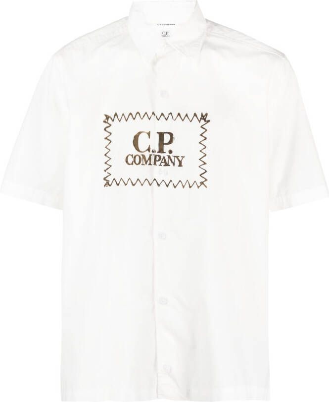 C.P. Company Overhemd met logoprint Wit