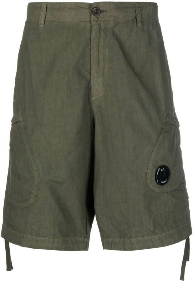 C.P. Company Bermuda shorts met meerdere zakken Groen