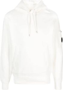 C.P. Company Oblo hoodie met logopatch Wit