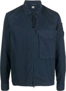 C.P. Company Overhemd met klepzak Blauw