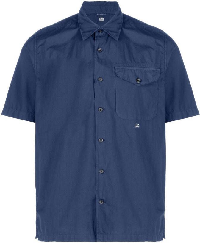 C.P. Company Overhemd met korte mouwen Blauw