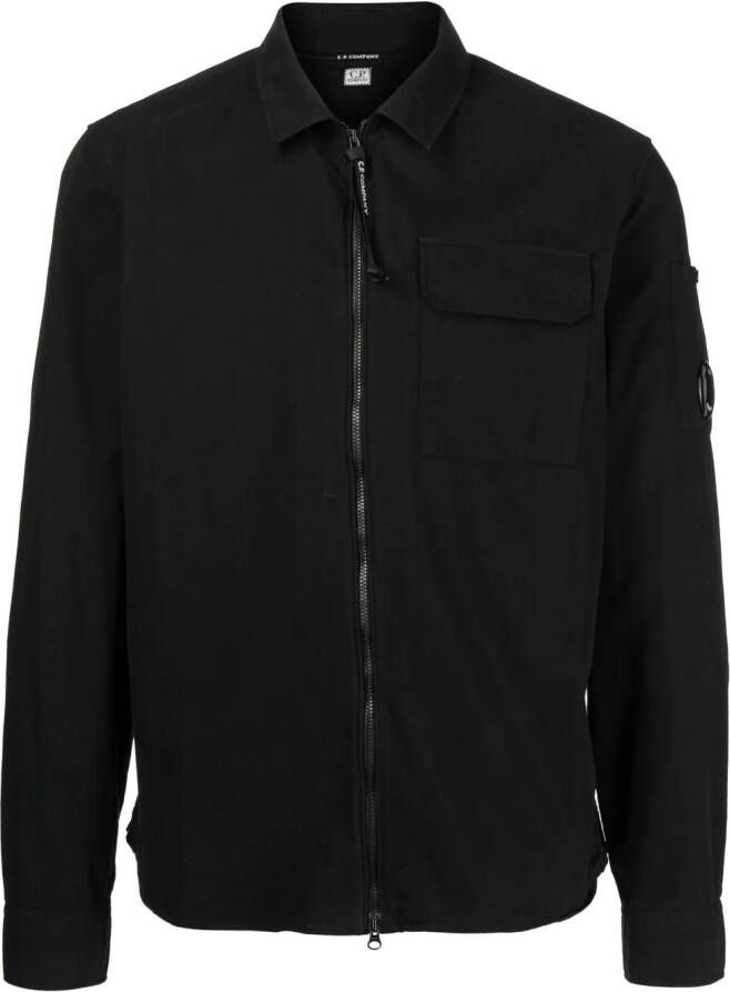 C.P. Company Poloshirt met rits Zwart