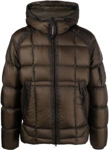 C.P. Company quilted-finish padded jacket Groen