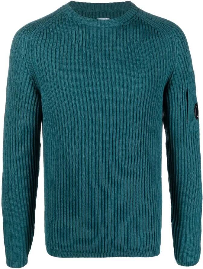 C.P. Company Round-neck Knitwear Blauw Heren