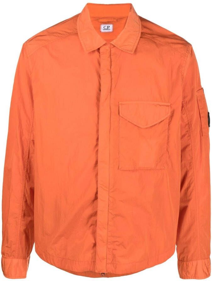 C.P. Company Shirtjack met lensdetail Oranje
