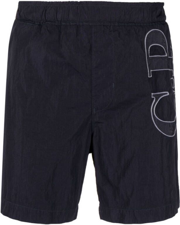 C.P. Company Shorts met elastische taille Blauw