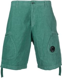 C.P. Company Shorts met logopatch Groen