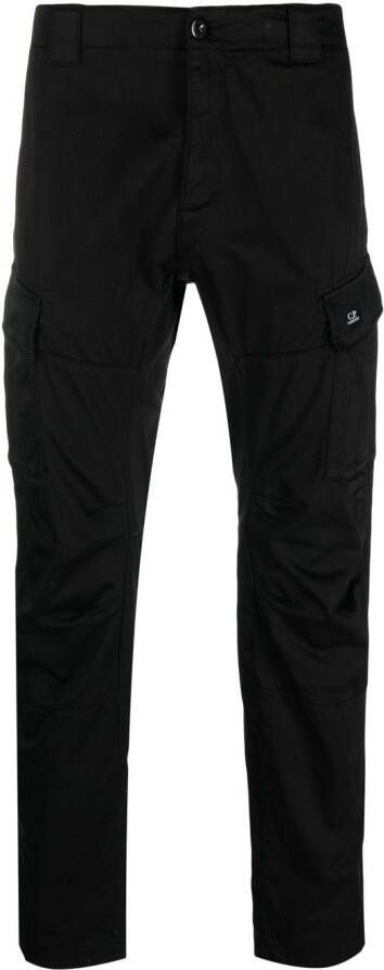 C.P. Company Straight broek Zwart
