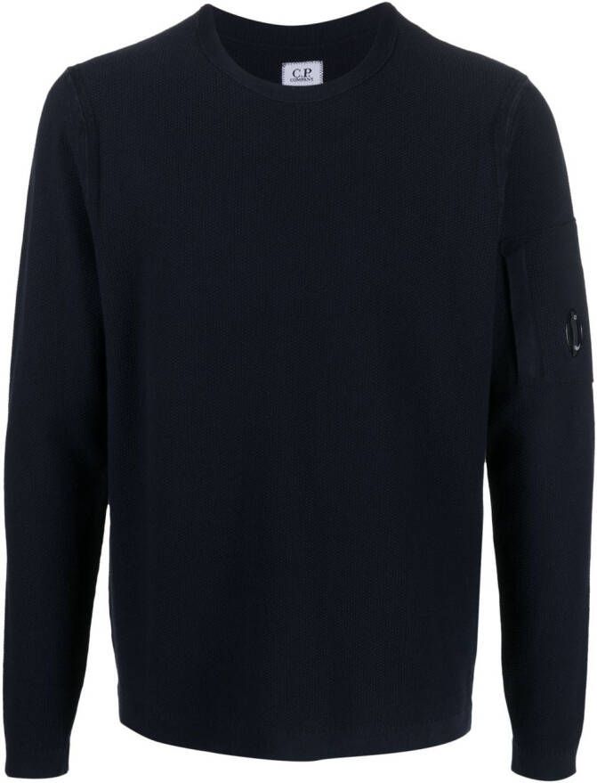 C.P. Company Sweater met lens-detail Blauw