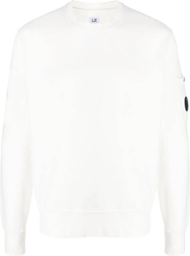 C.P. Company Sweater met lens detail Wit