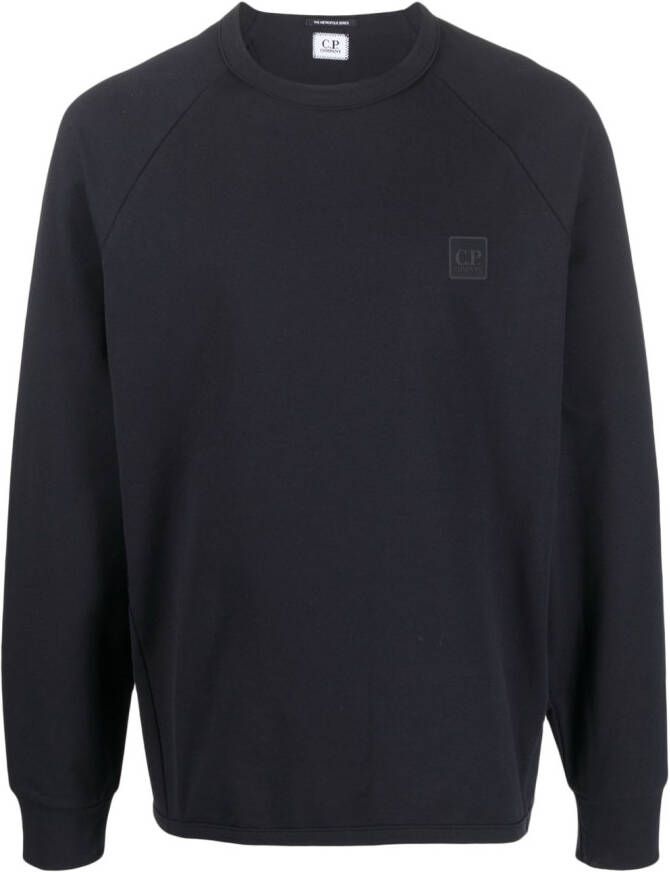 C.P. Company Sweater met logopatch Blauw