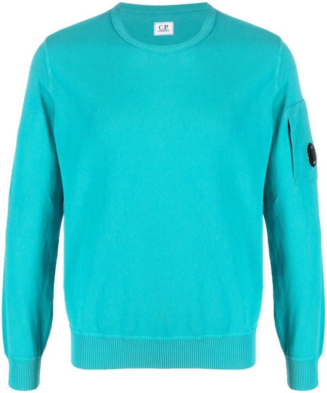 C.P. Company Sweater met logopatch Blauw