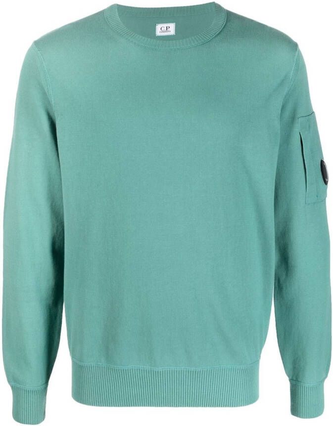 C.P. Company Sweater met logopatch Groen