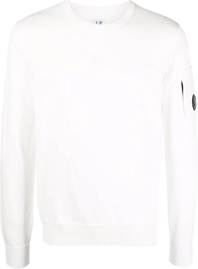 C.P. Company Sweater met logopatch Wit