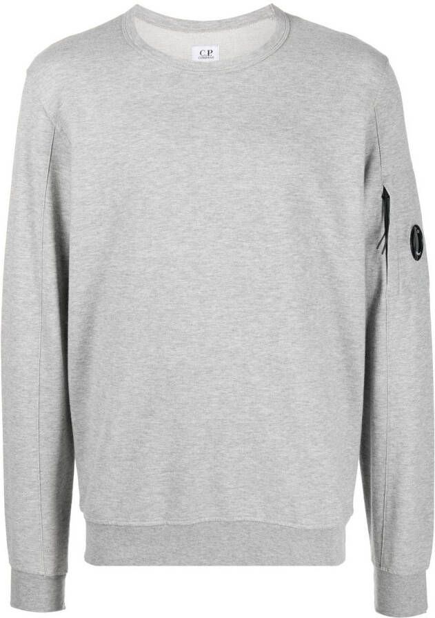 C.P. Company Sweater met logoplakkaat Grijs