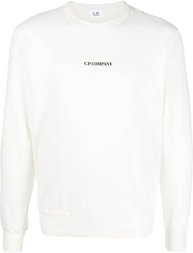 C.P. Company Sweater met logoprint Wit
