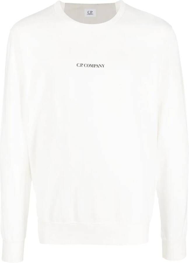 C.P. Company Sweater met logoprint Wit