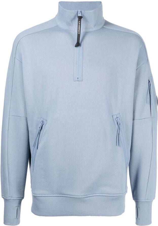 C.P. Company Sweater met rits Blauw
