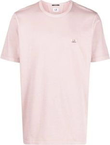 C.P. Company T-shirt met geborduurd logo Roze
