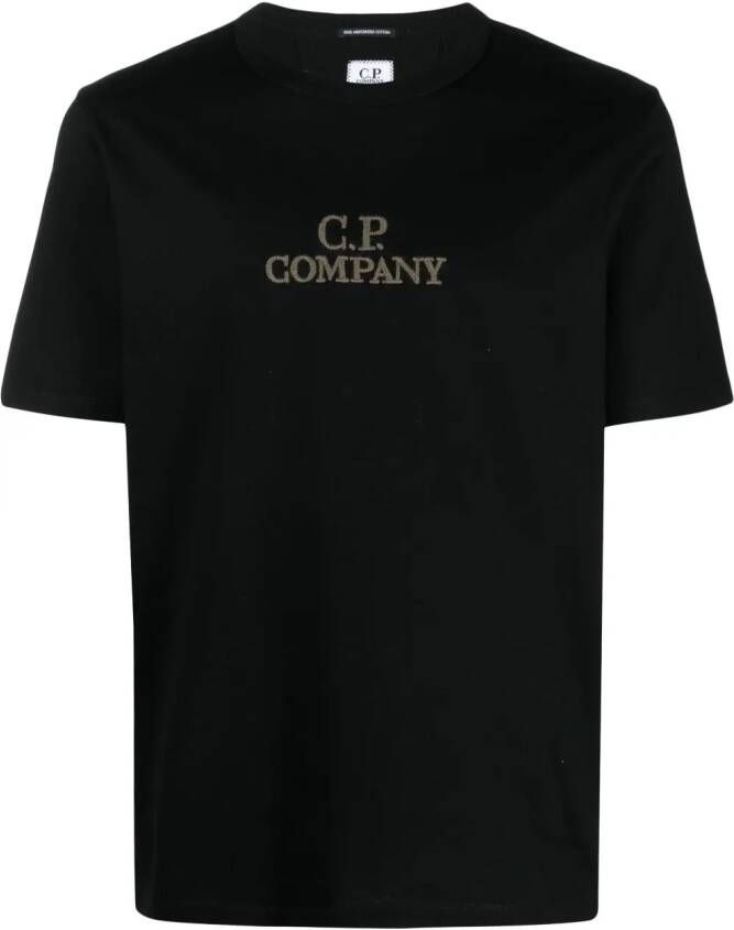 C.P. Company T-shirt met geborduurd logo Zwart