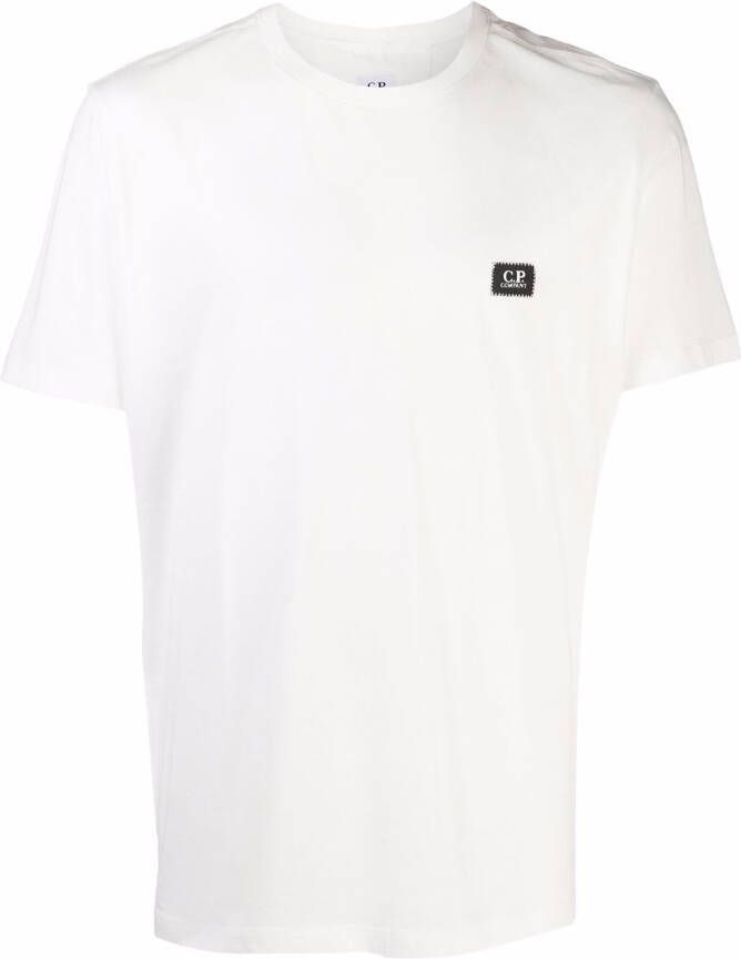 C.P. Company T-shirt met logopatch Wit