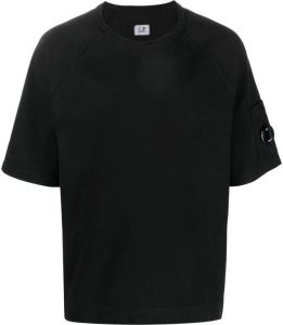 C.P. Company T-shirt met logoplakkaat Zwart