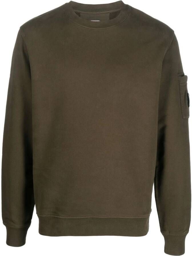 C.P. Company Trui met logopatch Groen