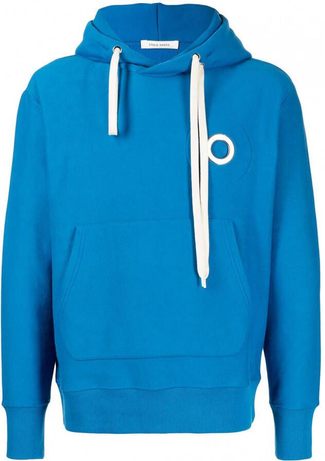 Craig Green Fleece hoodie Blauw
