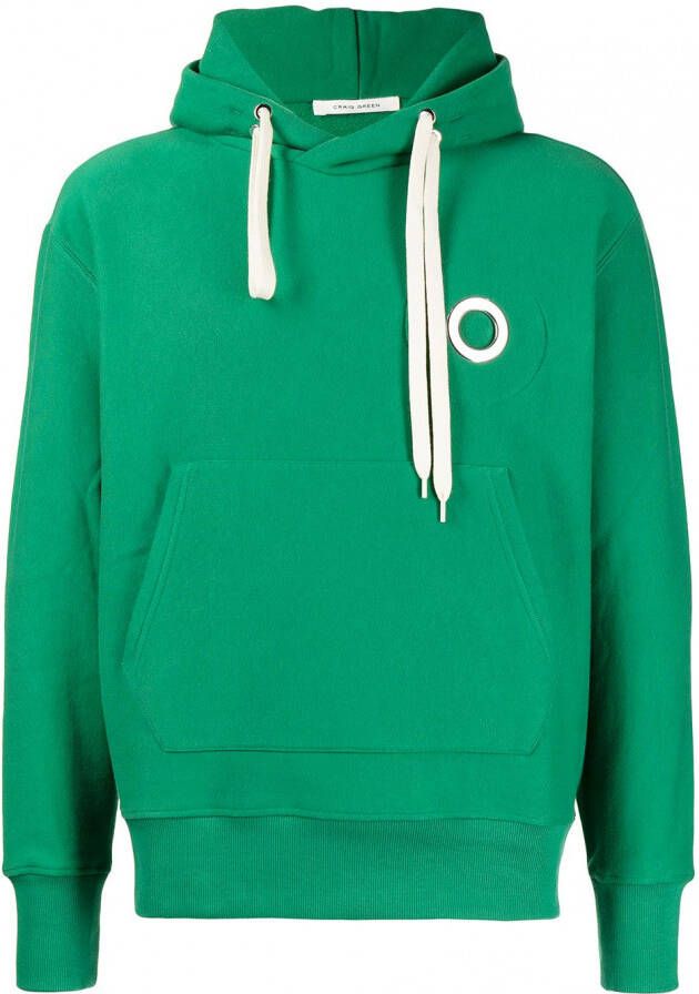 Craig Green Fleece hoodie Groen