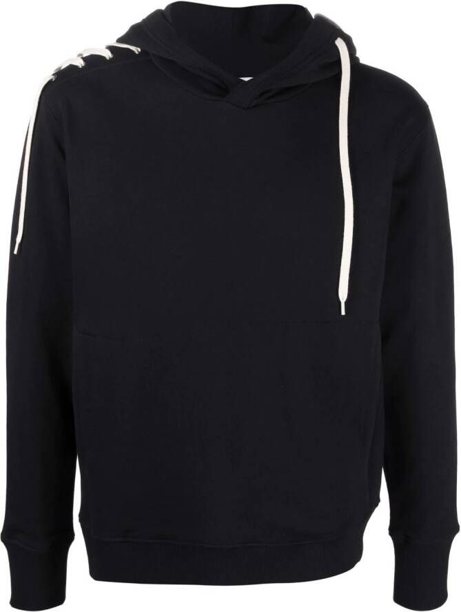 Craig Green Hoodie met kant Zwart