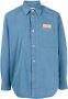 Craig Green Overhemd met patchdetail Blauw - Thumbnail 1