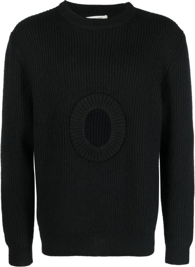 Craig Green Ribgebreide sweater Zwart