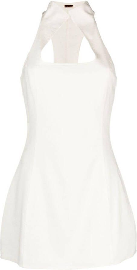 Cult Gaia Mini-jurk met kraag Wit