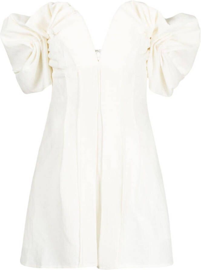 Cult Gaia Off-shoulder jurk Wit