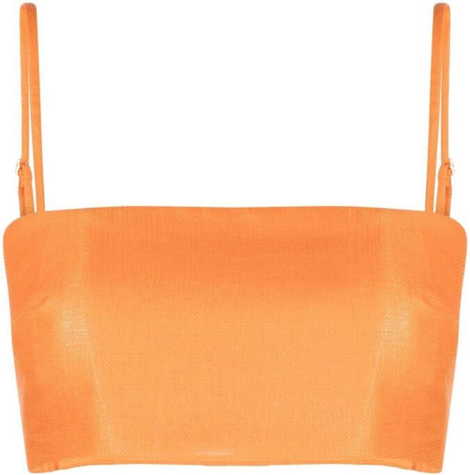 Cult Gaia Cropped top Oranje